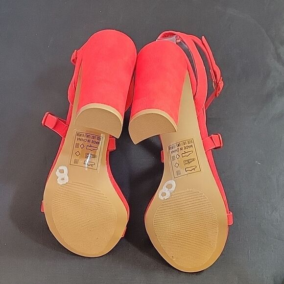 BRAND NEW QUPID POINTED TOE HIGH HEEL ADJUSTABLE BUCKLE ANKLE STRAP SANDAL - Picture 10 of 14